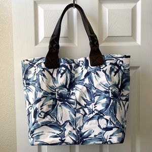 Sonoma Canvas Tote with Faux Leather Straps